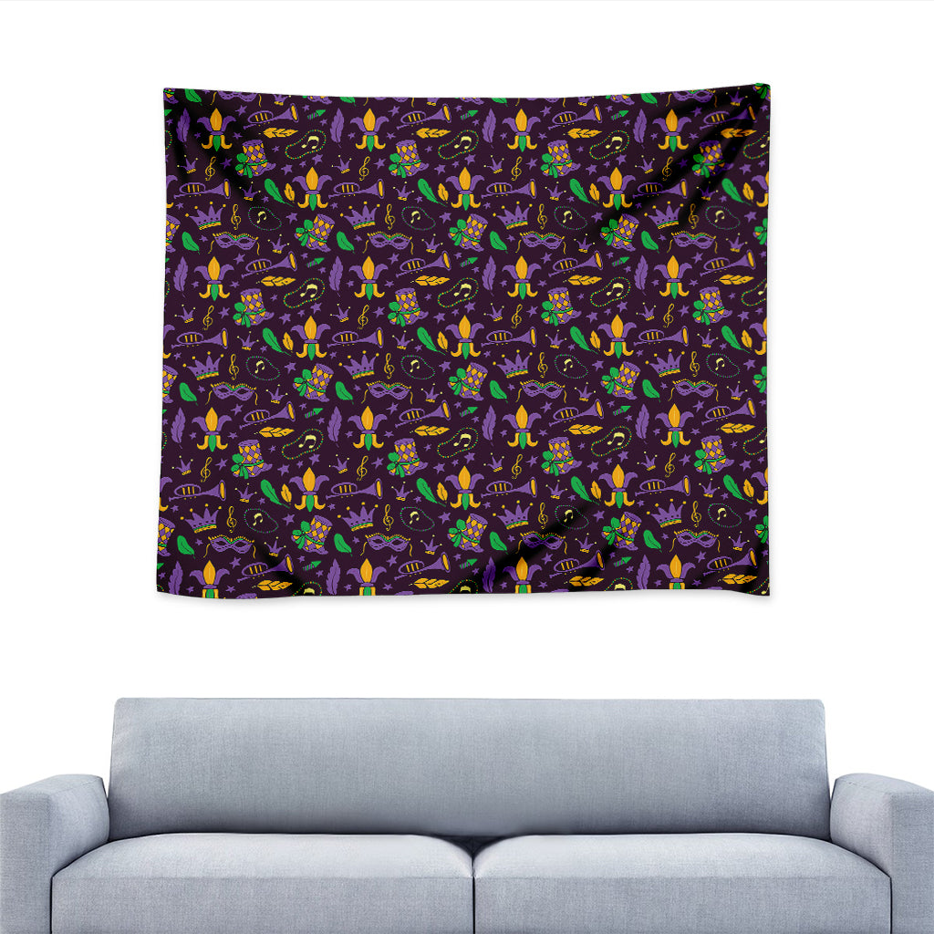 Mardi Gras Party Pattern Print Tapestry