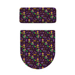 Mardi Gras Party Pattern Print Toilet Lid And Tank Cover Set