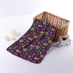 Mardi Gras Party Pattern Print Towel