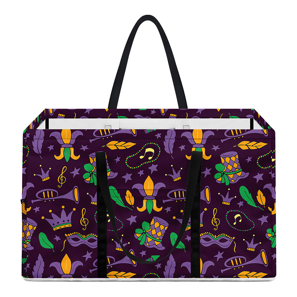 Mardi Gras Party Pattern Print Utility Tote Bag