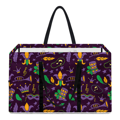 Mardi Gras Party Pattern Print Utility Tote Bag