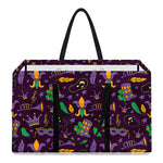 Mardi Gras Party Pattern Print Utility Tote Bag
