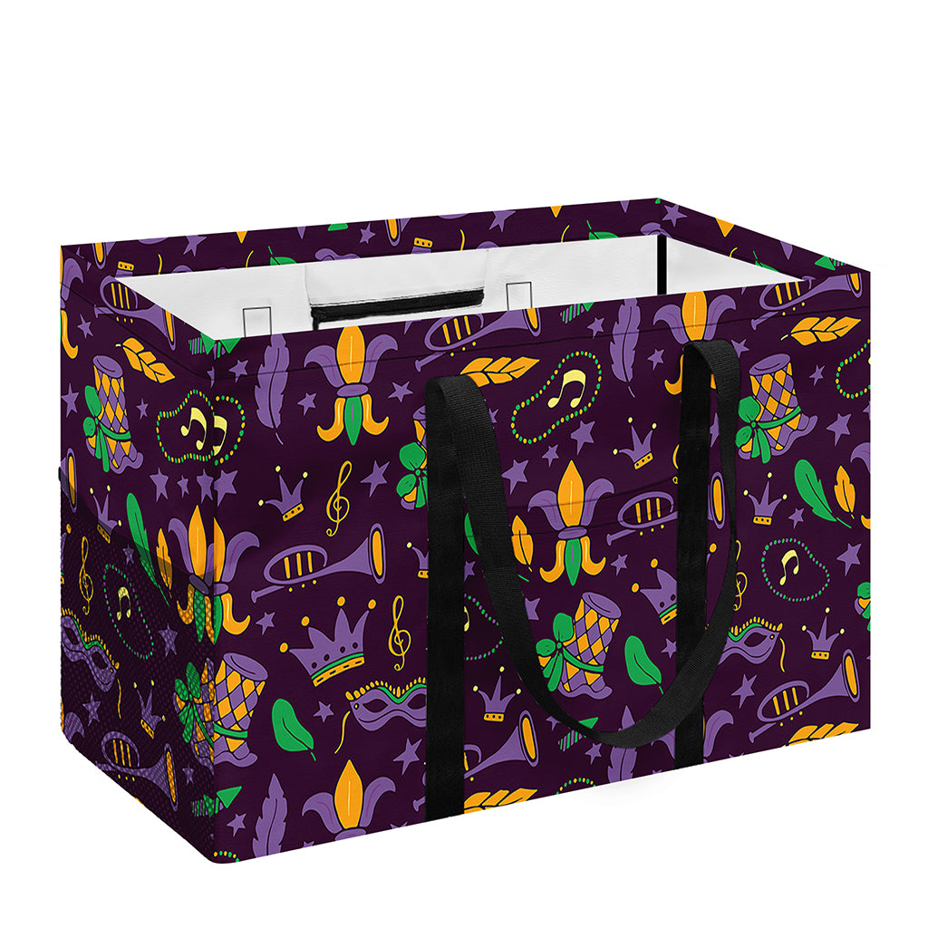 Mardi Gras Party Pattern Print Utility Tote Bag