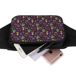 Mardi Gras Party Pattern Print Waist Bag