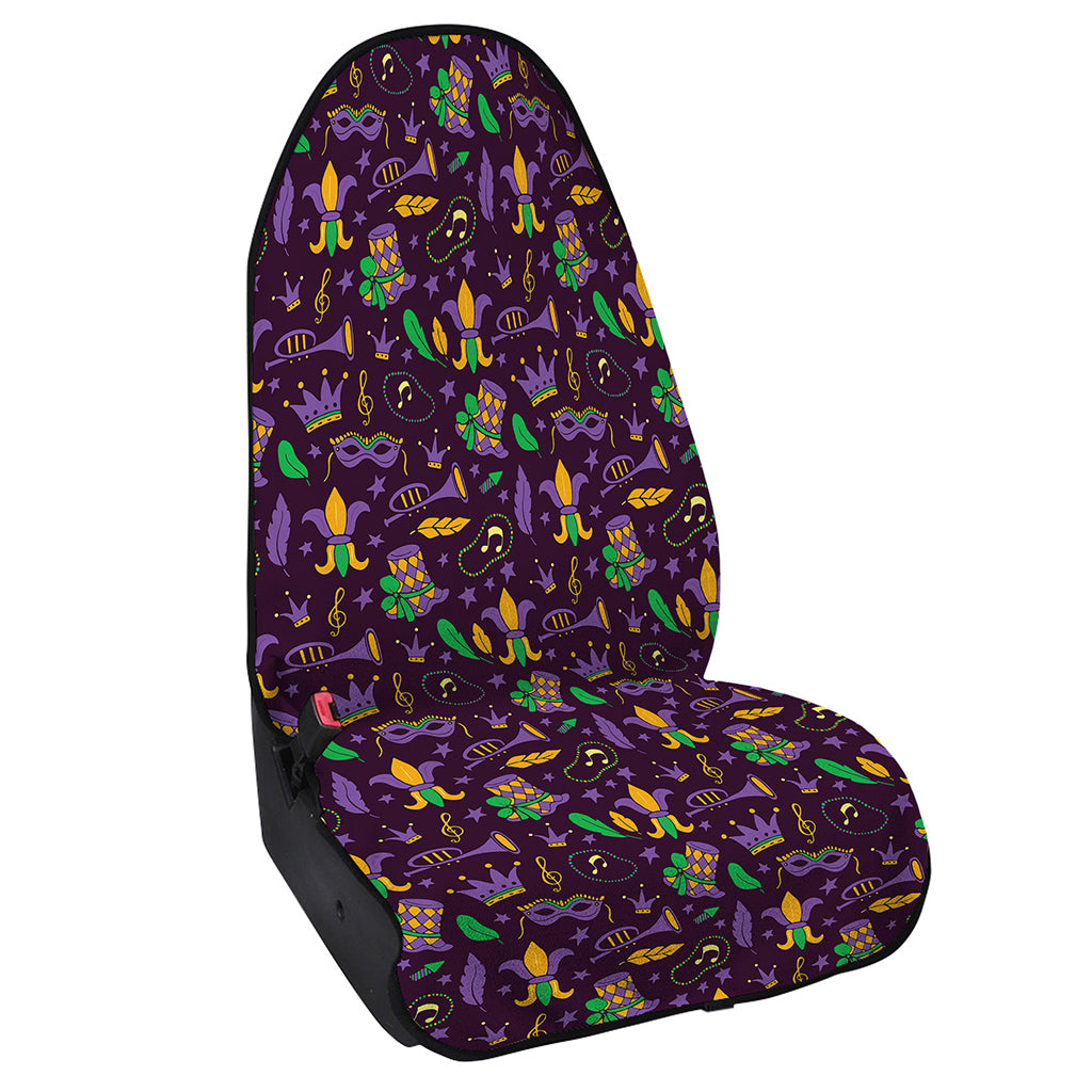Mardi Gras Party Pattern Print Waterproof Car Seat Cover