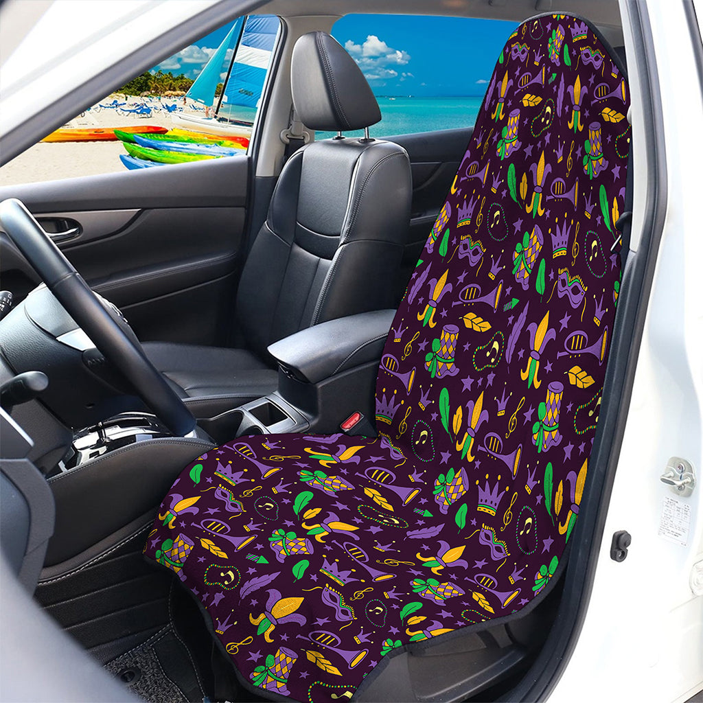 Mardi Gras Party Pattern Print Waterproof Car Seat Cover