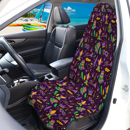 Mardi Gras Party Pattern Print Waterproof Car Seat Cover