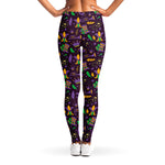 Mardi Gras Party Pattern Print Women's Leggings