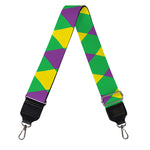 Mardi Gras Plaid Pattern Print Bag Strap