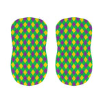 Mardi Gras Plaid Pattern Print Bar Stool Covers