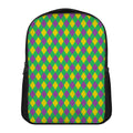 Mardi Gras Plaid Pattern Print Casual Backpack