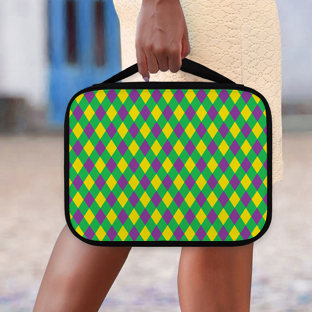 Mardi Gras Plaid Pattern Print Classic Bible Case