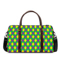 Mardi Gras Plaid Pattern Print Duffel Bag