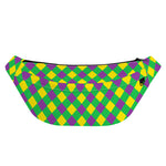 Mardi Gras Plaid Pattern Print Fanny Pack