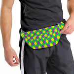 Mardi Gras Plaid Pattern Print Fanny Pack