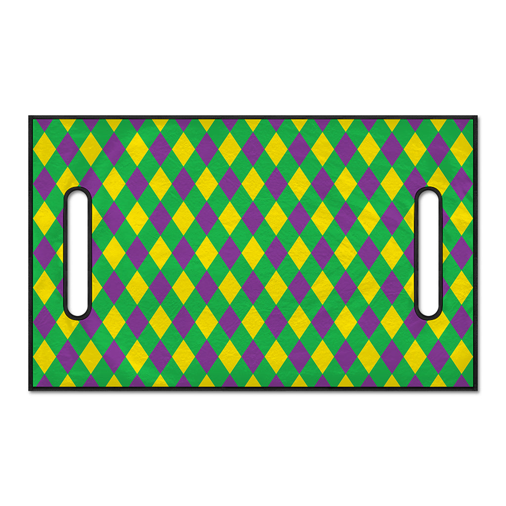 Mardi Gras Plaid Pattern Print Golf Cart Seat Cover