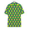 Mardi Gras Plaid Pattern Print Hawaiian Shirt