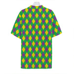 Mardi Gras Plaid Pattern Print Hawaiian Shirt