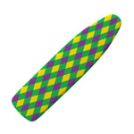 Mardi Gras Plaid Pattern Print Ironing Board Cover