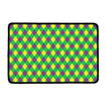 Mardi Gras Plaid Pattern Print Kitchen Mat