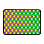 Mardi Gras Plaid Pattern Print Kitchen Mat