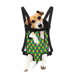 Mardi Gras Plaid Pattern Print Pet Carrier Backpack