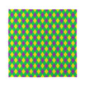 Mardi Gras Plaid Pattern Print Silk Bandana