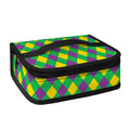 Mardi Gras Plaid Pattern Print Small Lunch Bag