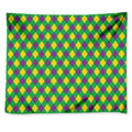Mardi Gras Plaid Pattern Print Tapestry