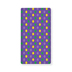 Mardi Gras Polka Dot Pattern Print Baby Crib Sheet