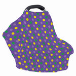 Mardi Gras Polka Dot Pattern Print Baby Seat Cover
