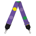 Mardi Gras Polka Dot Pattern Print Bag Strap