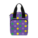 Mardi Gras Polka Dot Pattern Print Bible Tote Bag