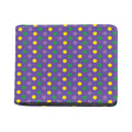 Mardi Gras Polka Dot Pattern Print Bifold Wallet