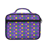 Mardi Gras Polka Dot Pattern Print Briefcase Bible Bag