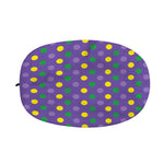 Mardi Gras Polka Dot Pattern Print Car Side Mirror Covers