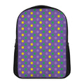 Mardi Gras Polka Dot Pattern Print Casual Backpack