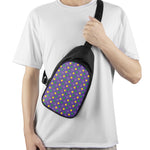 Mardi Gras Polka Dot Pattern Print Chest Bag