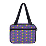 Mardi Gras Polka Dot Pattern Print Double Strap Bible Bag