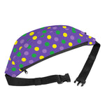 Mardi Gras Polka Dot Pattern Print Fanny Pack
