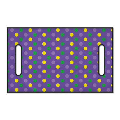 Mardi Gras Polka Dot Pattern Print Golf Cart Seat Cover