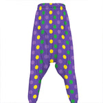 Mardi Gras Polka Dot Pattern Print Hammer Pants
