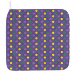 Mardi Gras Polka Dot Pattern Print Hand Towel