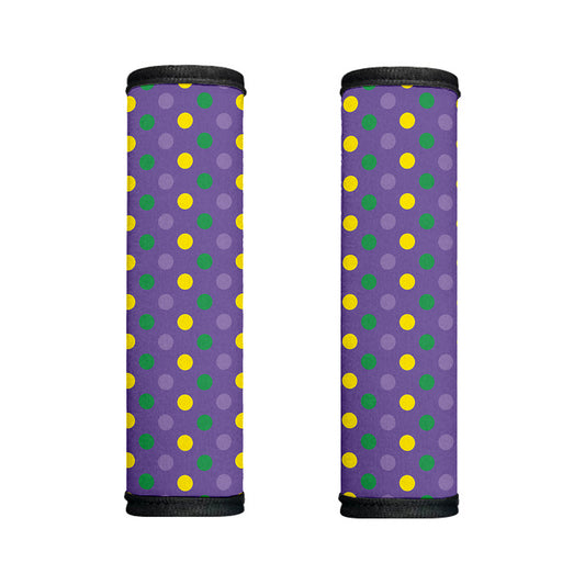 Mardi Gras Polka Dot Pattern Print Handle Covers