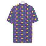 Mardi Gras Polka Dot Pattern Print Hawaiian Shirt