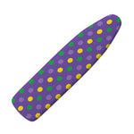 Mardi Gras Polka Dot Pattern Print Ironing Board Cover