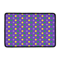 Mardi Gras Polka Dot Pattern Print Kitchen Mat