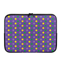 Mardi Gras Polka Dot Pattern Print Laptop Sleeve