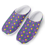Mardi Gras Polka Dot Pattern Print Mesh Casual Shoes