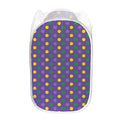 Mardi Gras Polka Dot Pattern Print Mesh Laundry Hamper